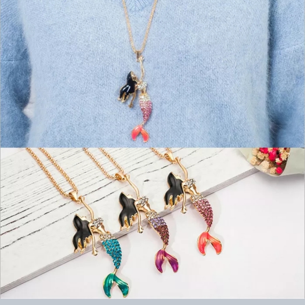 Mermaid statement necklace